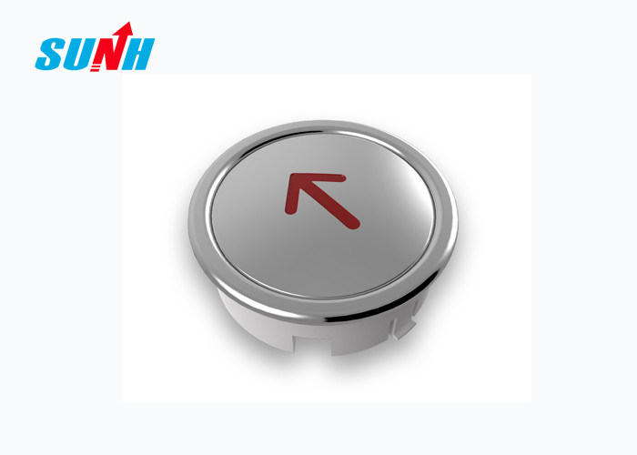 Stainless Steel Mirror Elevator Up Button , Customized Size Elevator ...