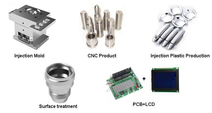 Aluminum Alloy / SS Machining Small Metal Parts With Chrome Plating Surface 1